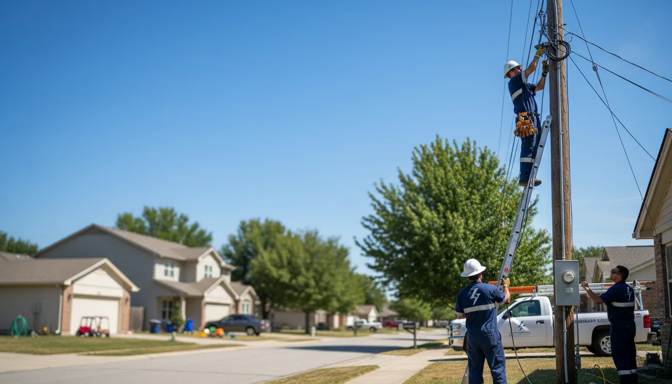 Residential electrician providing installation services in Voltaire, ND